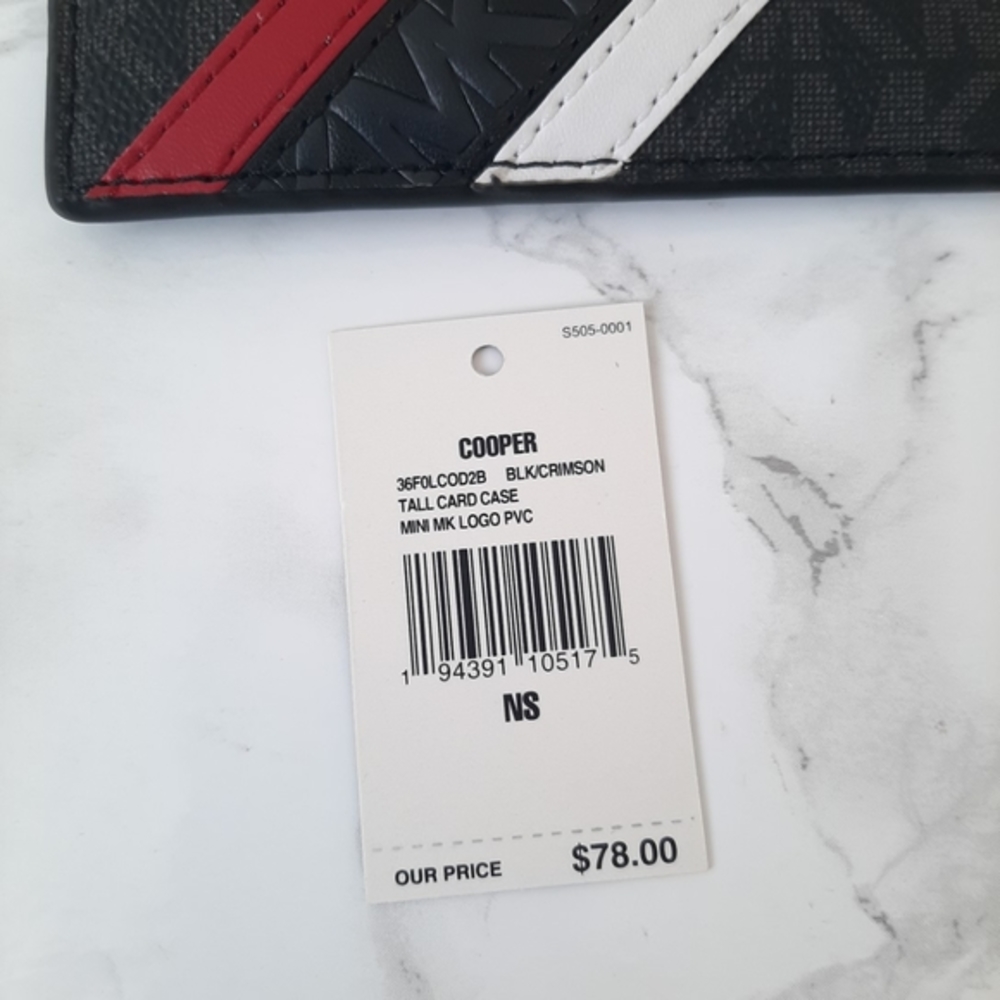MICHAEL KORS Cooper Logo Stripe Card Case - Picture 4 of 5